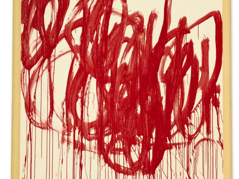 Christie’s Announces Cy Twombly’s Masterpiece from the Bacchus Series Will Lead the 21st Century Evening Sale