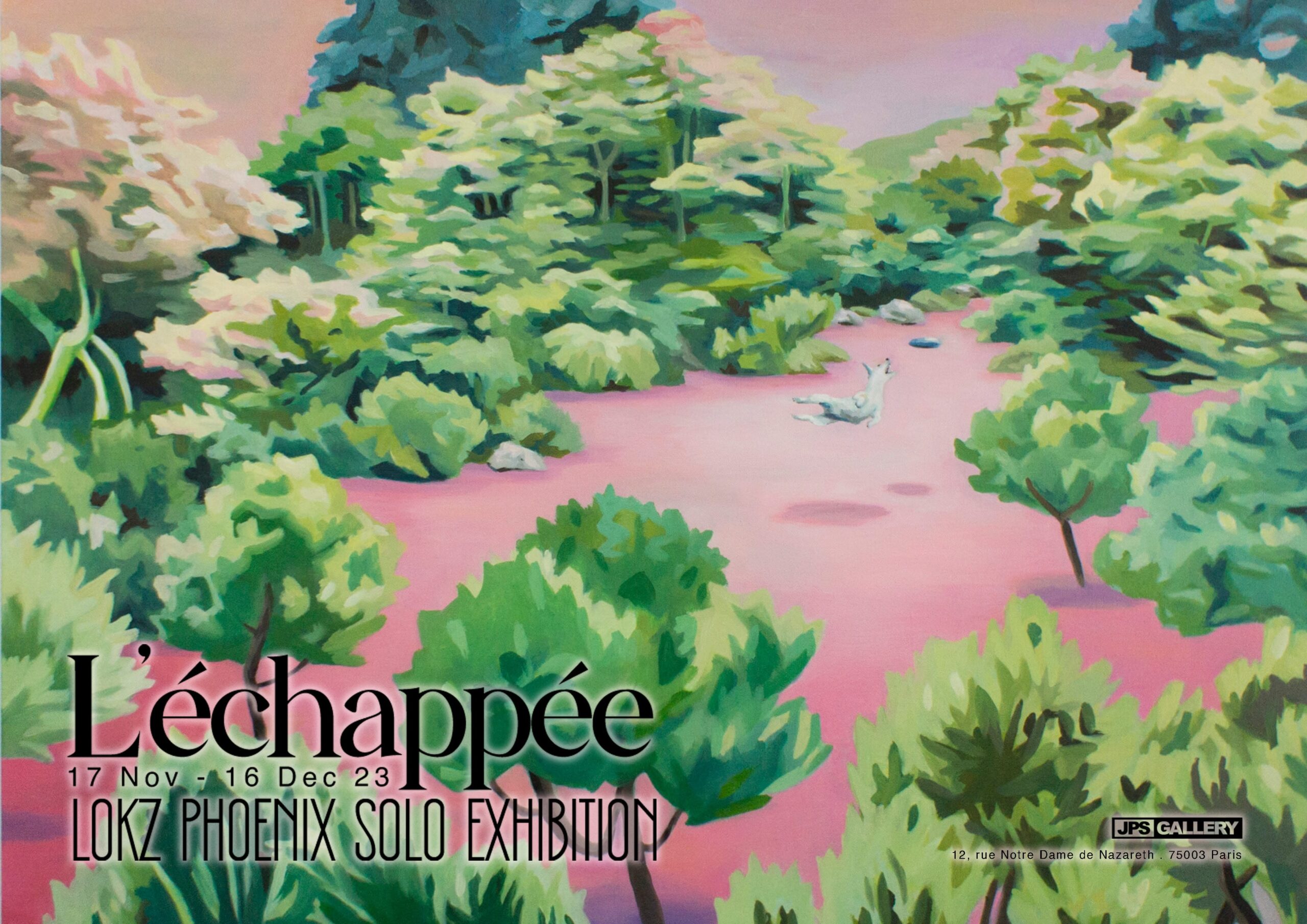 Exposition personnelle de Lokz Phoenix : L&rsquo;échappée | JPS Gallery, Paris