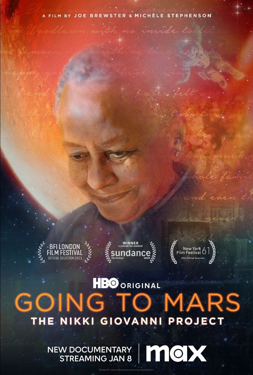 “Going to Mars: The Nikki Giovanni Project” | HBO Original Documentary Debuts January 8