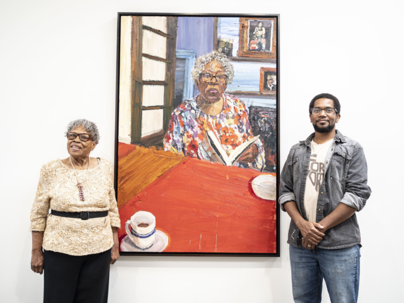 Ms. Opal Lee and Sedrick Huckaby at the Smithsonian National Portrait Gallery