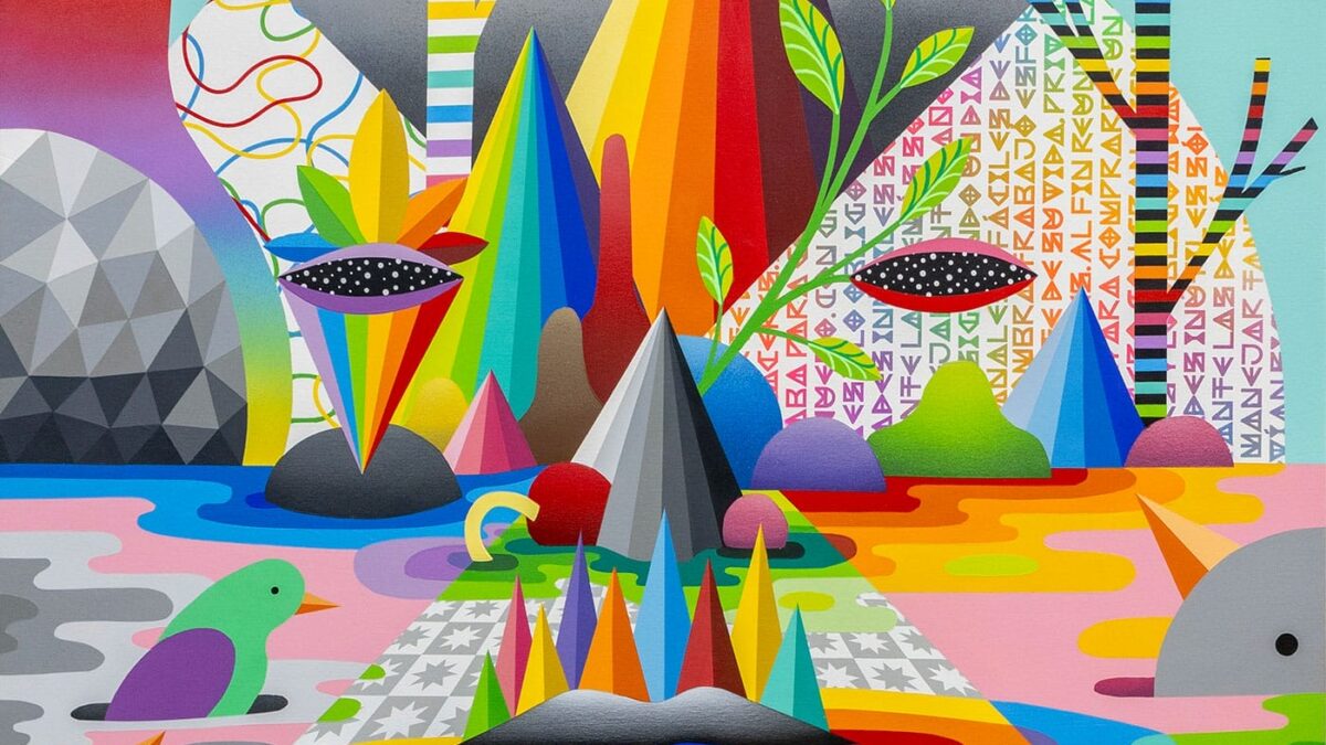 Okuda San Miguel: Kisses Between Universes – Corey Helford Gallery, Los Angeles