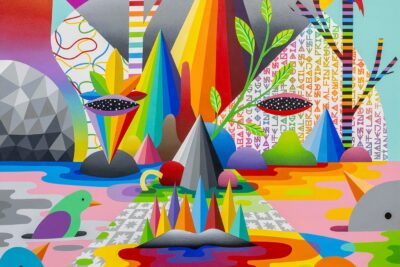 Okuda San Miguel: Kisses Between Universes – Corey Helford Gallery, Los Angeles