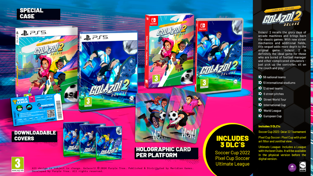 Get Ready to Score Big with Golazo! 2 Deluxe – Complete Edition: The Ultimate Retro Soccer Game for PlayStation 5 and Nintendo Switch