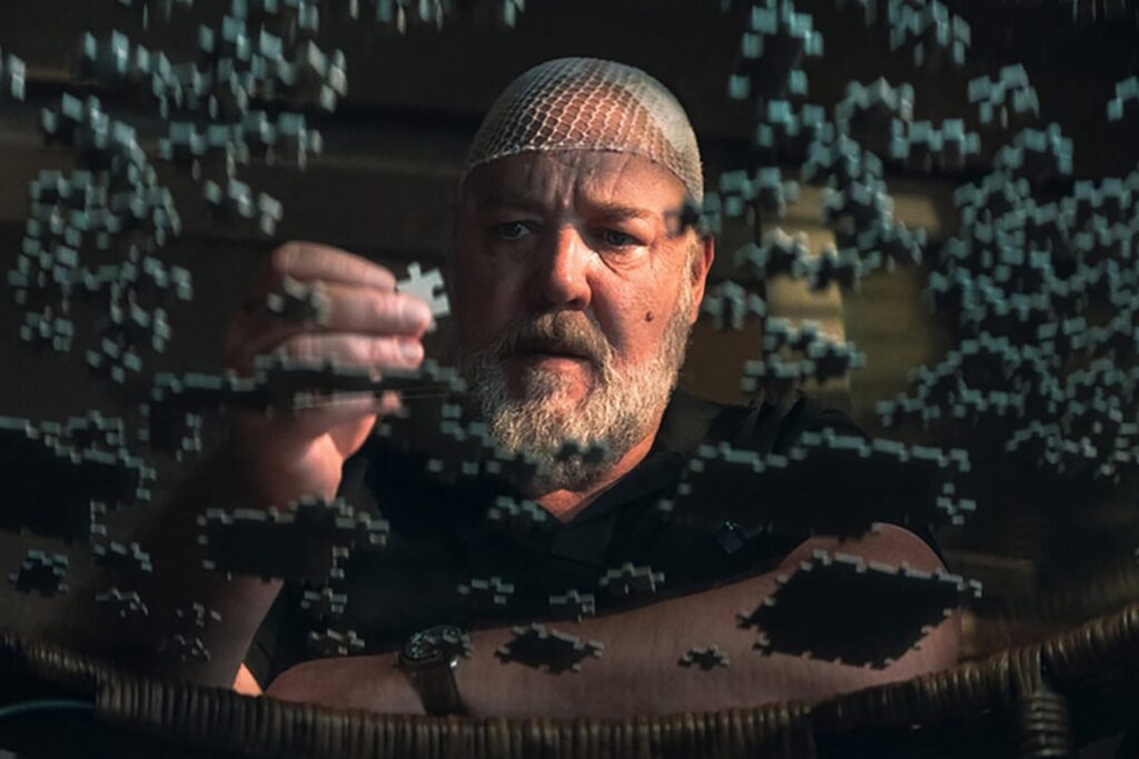 A Teia (2024) Um thriller com Russell Crowe sobre detetives, homicídios e mistérios da mente e memórias