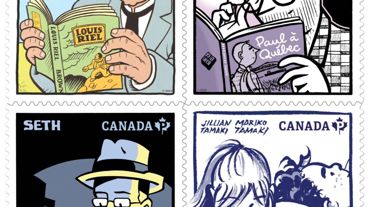 加拿大邮政推出新系列邮票，以纪念加拿大图形小说界的标志性艺术家