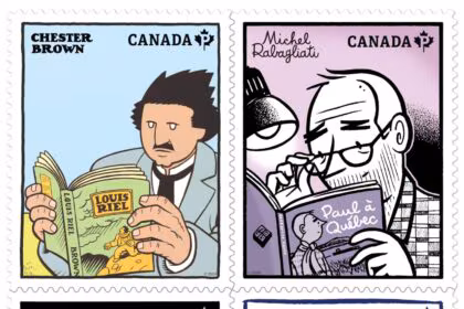 Une nouvelle série de timbres rend hommage aux artistes de romans graphiques emblématiques du Canada (Groupe CNW/Postes Canada)
