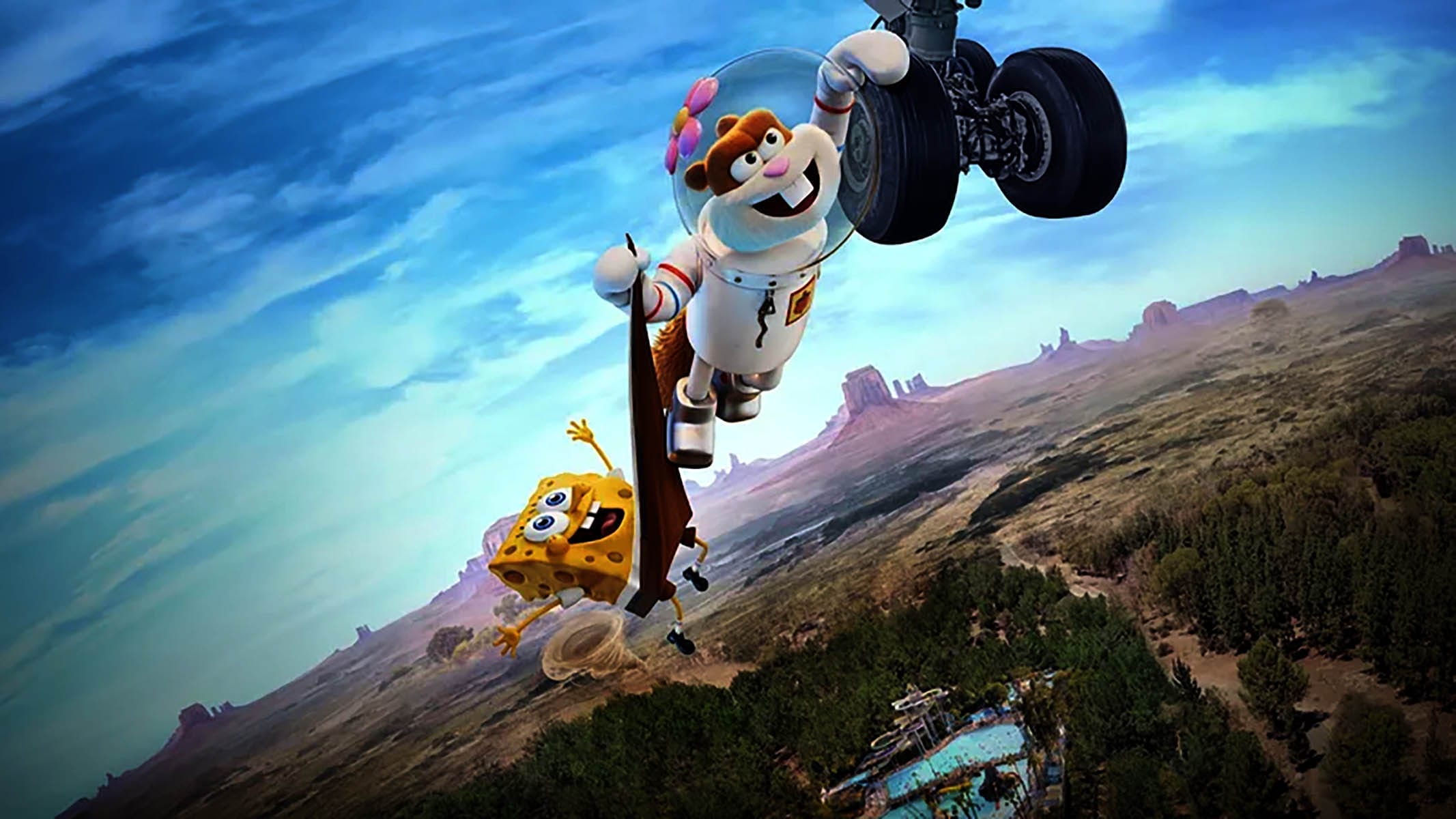 《珊迪大电影：拯救比奇堡》Netflix 上的动画电影：厚脸皮珊迪和海绵宝宝拯救实验室
