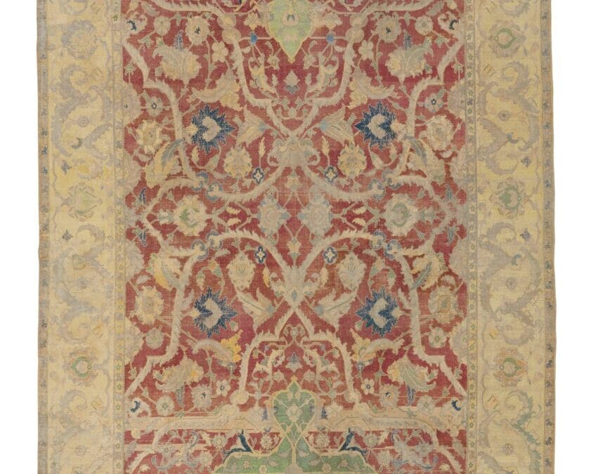 最近発掘された17世紀のシルク製サファヴィー朝「ポロネーズ」絨毯が、ラグや絨毯を含むイスラム・インド美術オークションの主役に