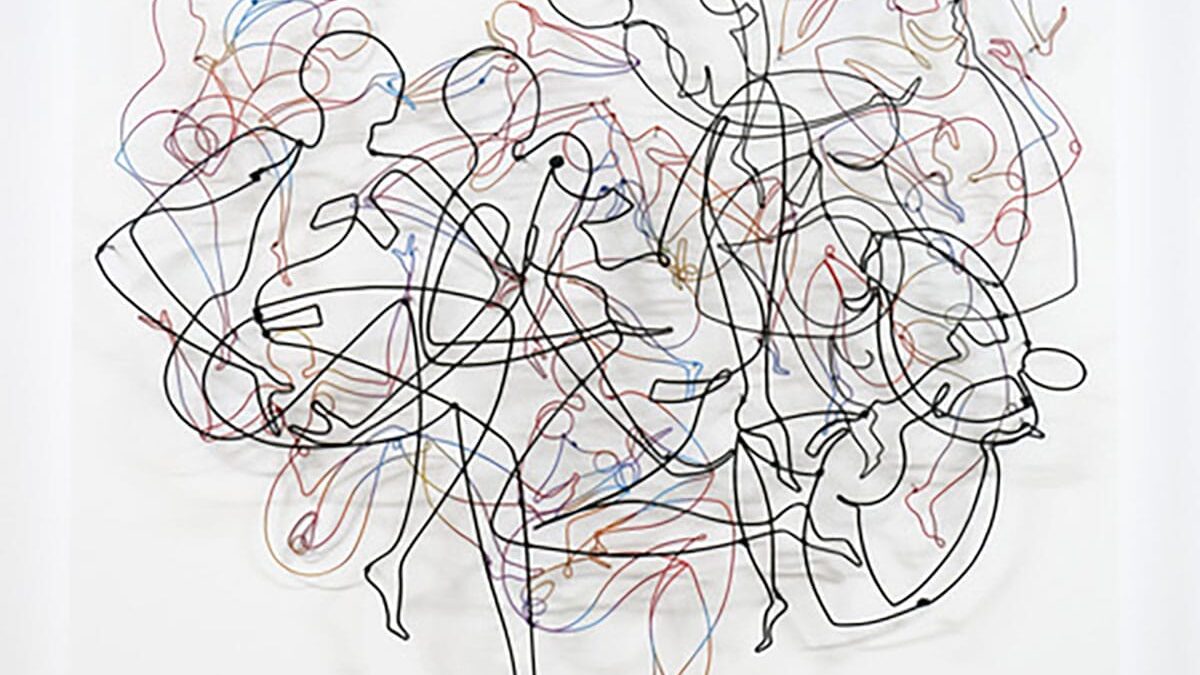 Pamela Merory Dernham 的新鋼絲雕塑作品