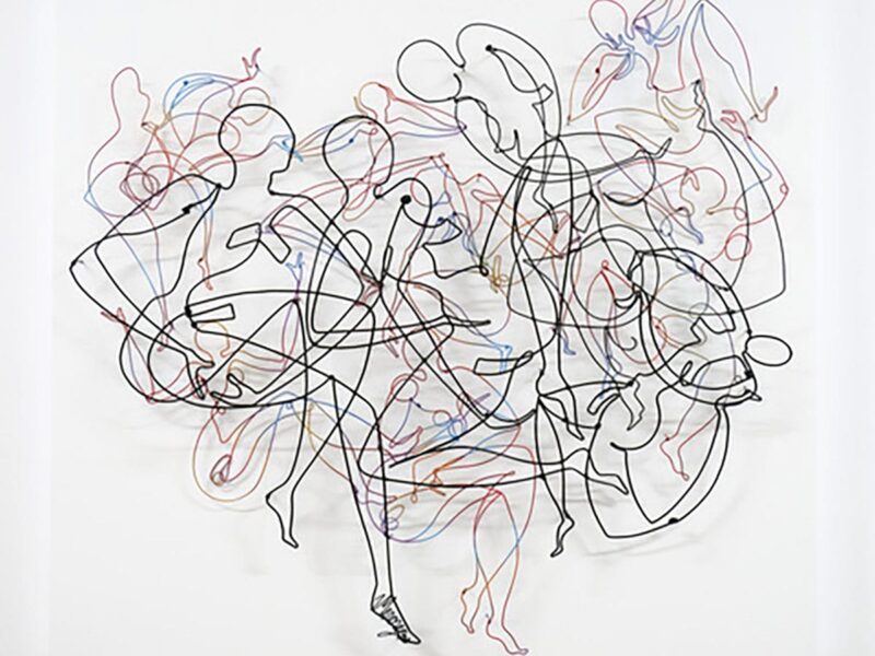 新しいワイヤー壁彫刻 – パメラ・メロリー・ダーナム