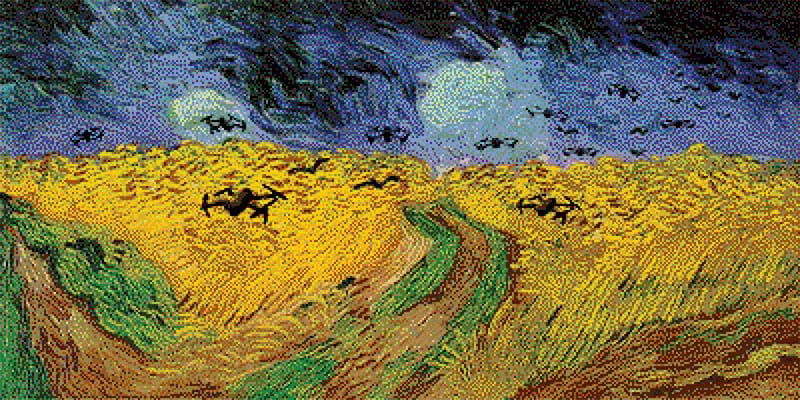 Ai Weiwei, Wheat Field with Crows