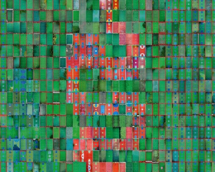 홍콩 블루 로터스 갤러리에서 열린 오스틴 벨의 SHOOTING HOOPS 전시회