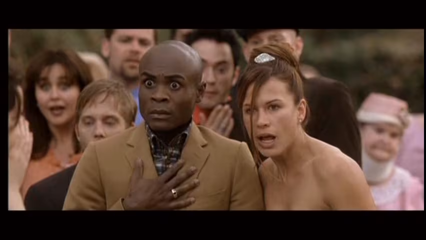 Rhona Mitra and Nathan Lee Graham