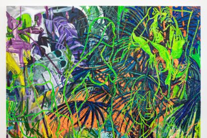 Alex Becerra, Bathers ( After a lot of other Painters in the history of Art ), 2025, Oil on canvas, 75 x 99 inches, 190.5 x 251.5 cm.