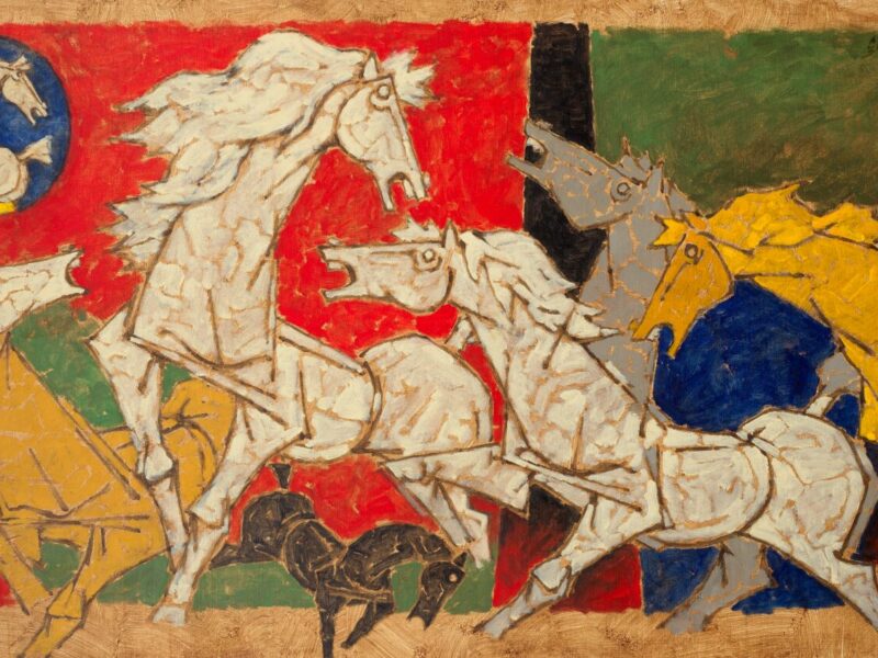 ‘인도 피카소’ M.F. 후세인 역작, 런던 미술 경매 시장 달군다