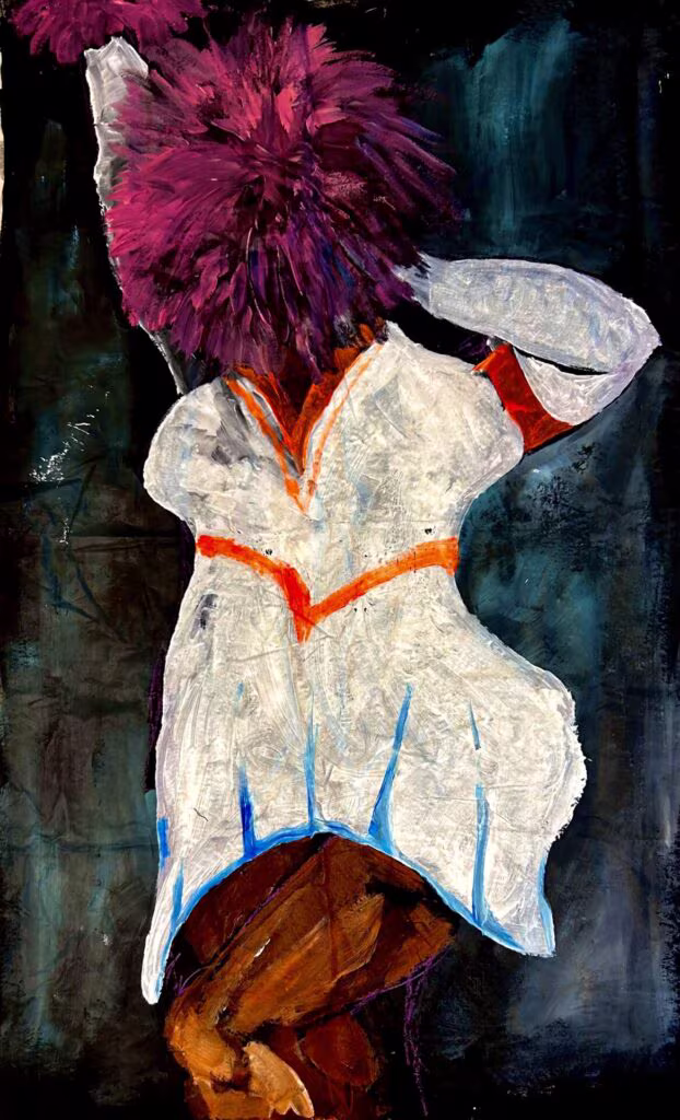 Betty Ogun, Cheerleader (2023), Copyright the artist, Courtesy of Tache Gallery