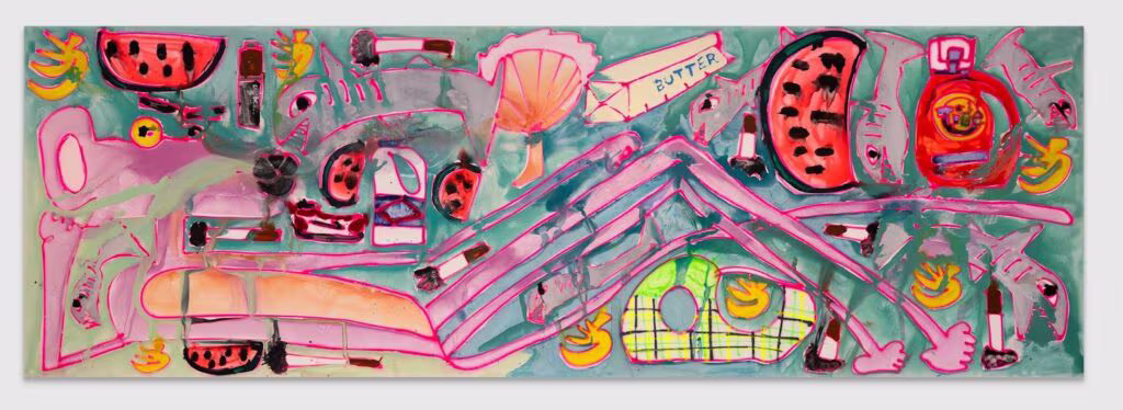 Katherine Bernhardt, Superstorm, 2025 © Katherine Bernhardt. Courtesy the artist and David Zwirner