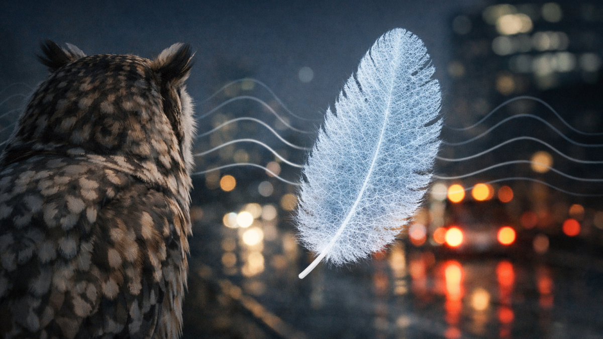 부엉이에서 영감 얻은 에어로젤, 도시의 저주파 굉음을 잠재울까