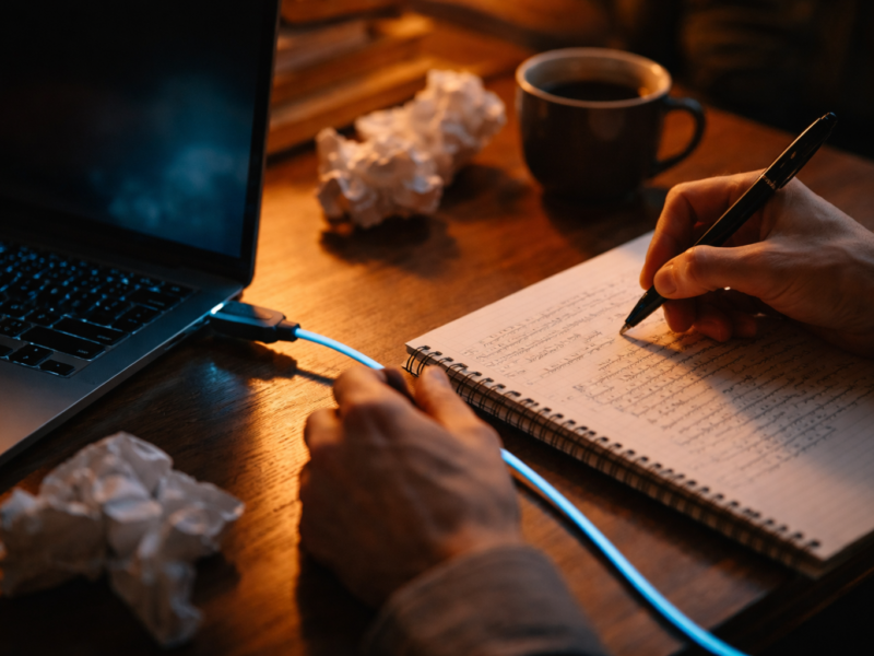 Más personas apagan la IA para escribir por su cuenta