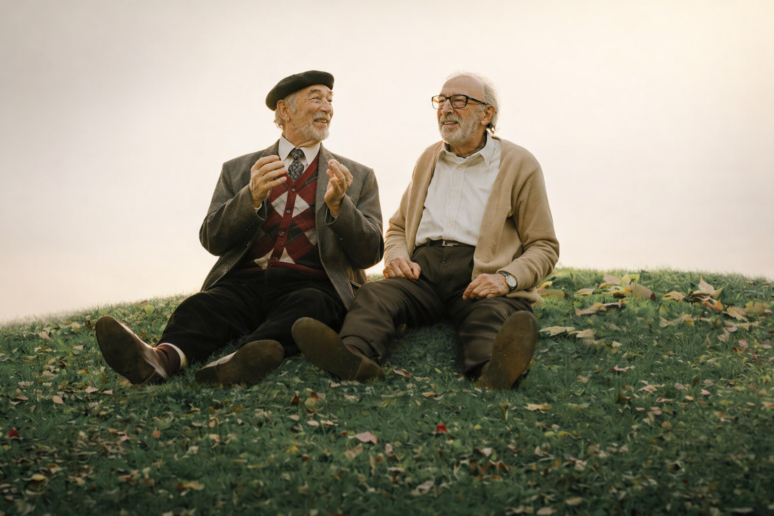 Străini în parc și demnitatea celor invizibili în fața trecerii timpului