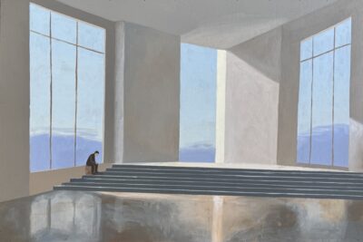 Arturo Mallmann, Holding the Silence. Mixed media on panel