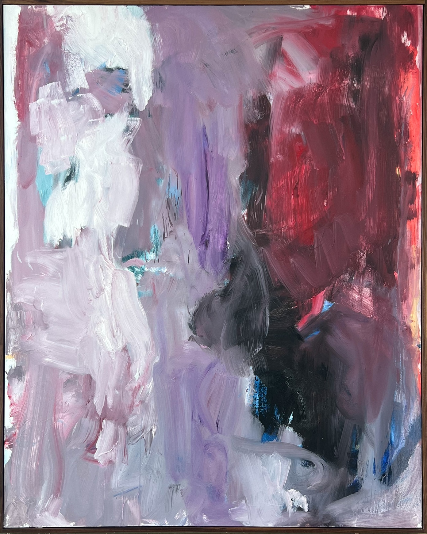 Chris Stewart, Interlude, 2025, 61 x 49 in,
Oil on canvas in walnut frame