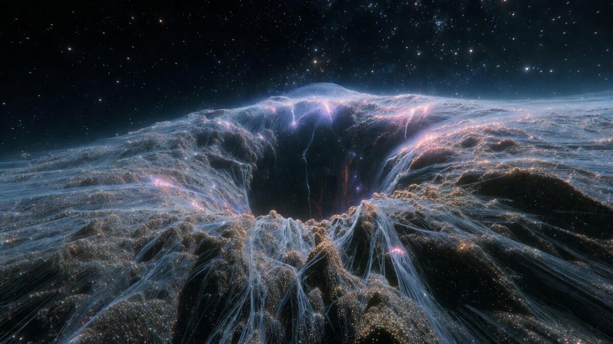 우주의 유령 하드디스크: 거대 블랙홀이 공기보다 가벼운 기하학적 미궁인 이유