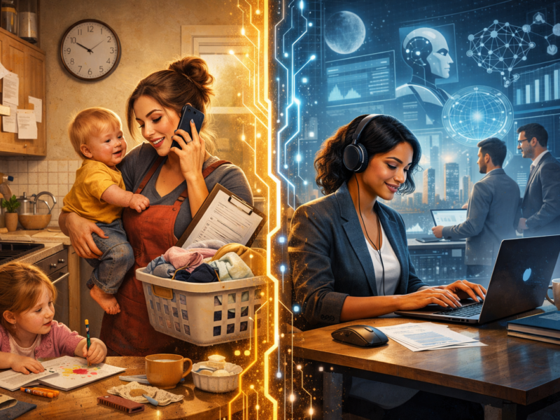 가사 노동의 평등이 글로벌 인지 생산성의 궤적을 결정한다