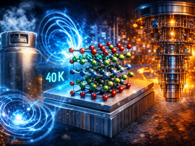 Filmes finos de La₃Ni₂O₇ com engenharia de deformação atingem supercondutividade de 40K sem pressão extrema