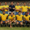 BRASIL 70. Caio Cabral as Carlos Alberto, Luan Henrique as Brito, Hugo as Félix, Gabriel as Piazza, Leo as Clodoaldo, Mateus as Everaldo, Val Perré as Mário Américo, Gui Ferraz as Jairzinho, Fillipe as Gerson, Ravel as Tostão, Lucas Agrícola as Pelé, Daniel as Rivellino in Brasil 70. Cr. Alexandre Schneider/Netflix © 2025