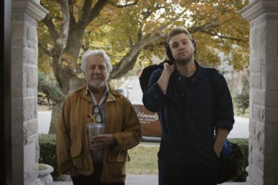 Dustin Hoffman and Leo Woodall in Tuner (2025)