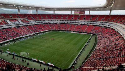 Estadio Akron in Guadalajara, a 2026 FIFA World Cup venue where Spain face Uruguay in Group H
