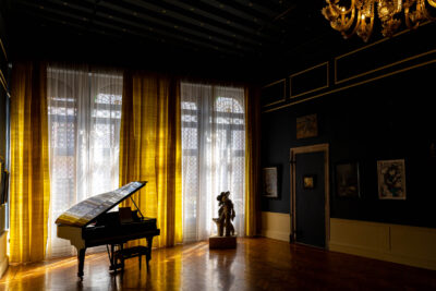 Inaugural exhibition view of La Nota Mancante at the Fondazione Maddalena Di Giacomo, Palazzo Valier, Venice.