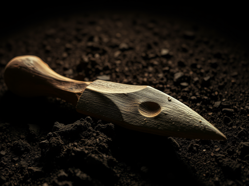 Um pau de cavar de 430.000 anos é a mais antiga ferramenta de madeira já achada
