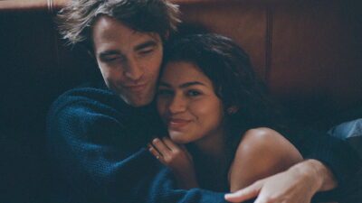 Still from Kristoffer Borgli's The Drama, with Zendaya and Robert Pattinson as a couple a week before their wedding.