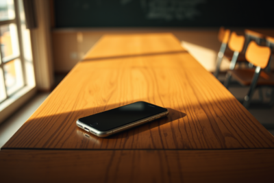Os celulares saíram da sala de aula. As notas não acompanharam