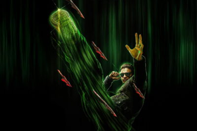 Backdrop still from Simon McQuoid's Mortal Kombat II, the franchise's escalating Earthrealm tournament with Karl Urban as Johnny Cage.