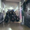 Still from NEW GROUP, Yûta Shimotsu's sophomore Japanese horror feature with Anna Yamada and Yuzu Aoki as the two students left to refuse the schoolyard human pyramid