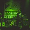 Underdogs performing live on stage in 2023