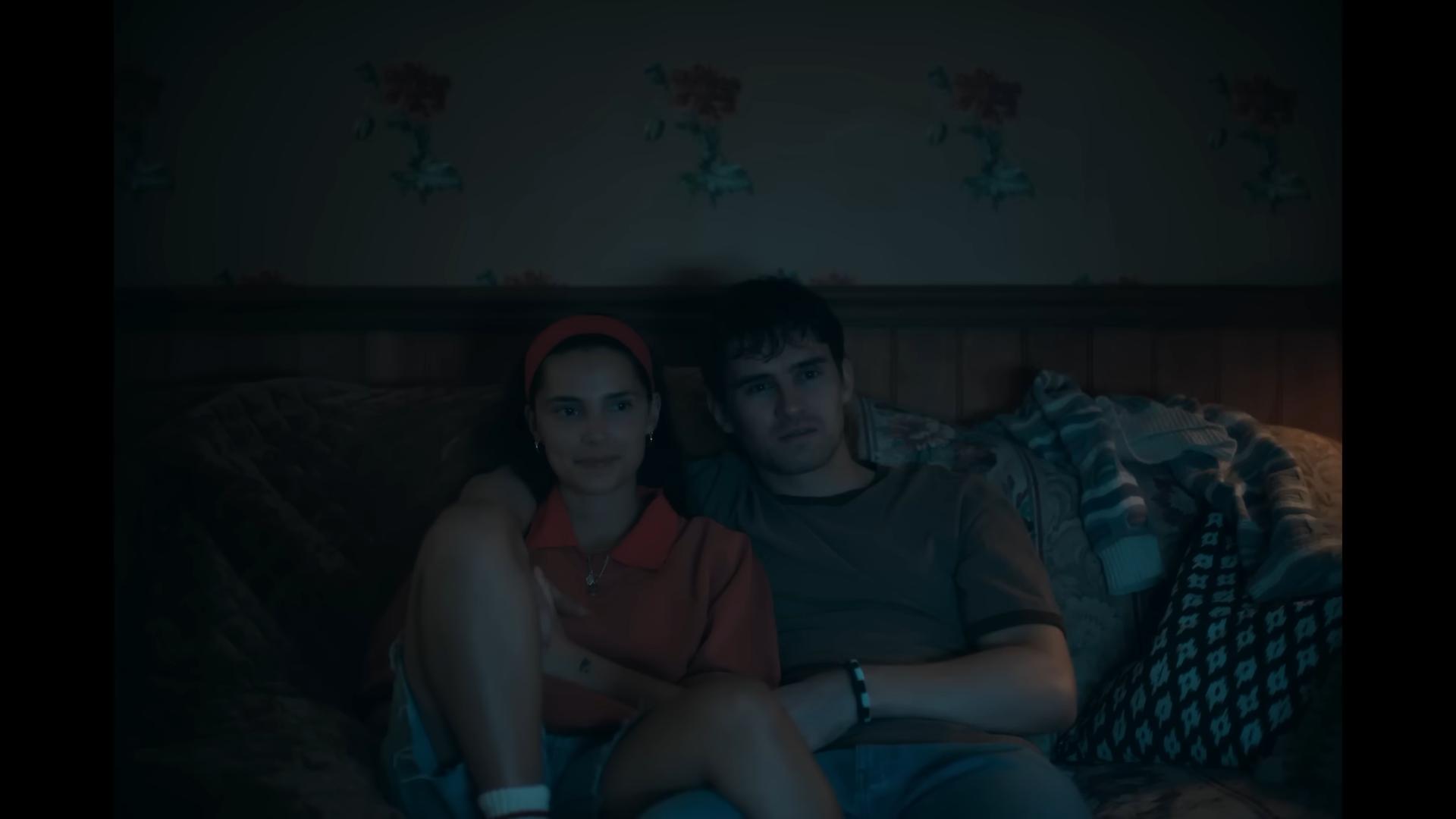 Inde Navarrette en una escena tensa de la película de terror Obsesión