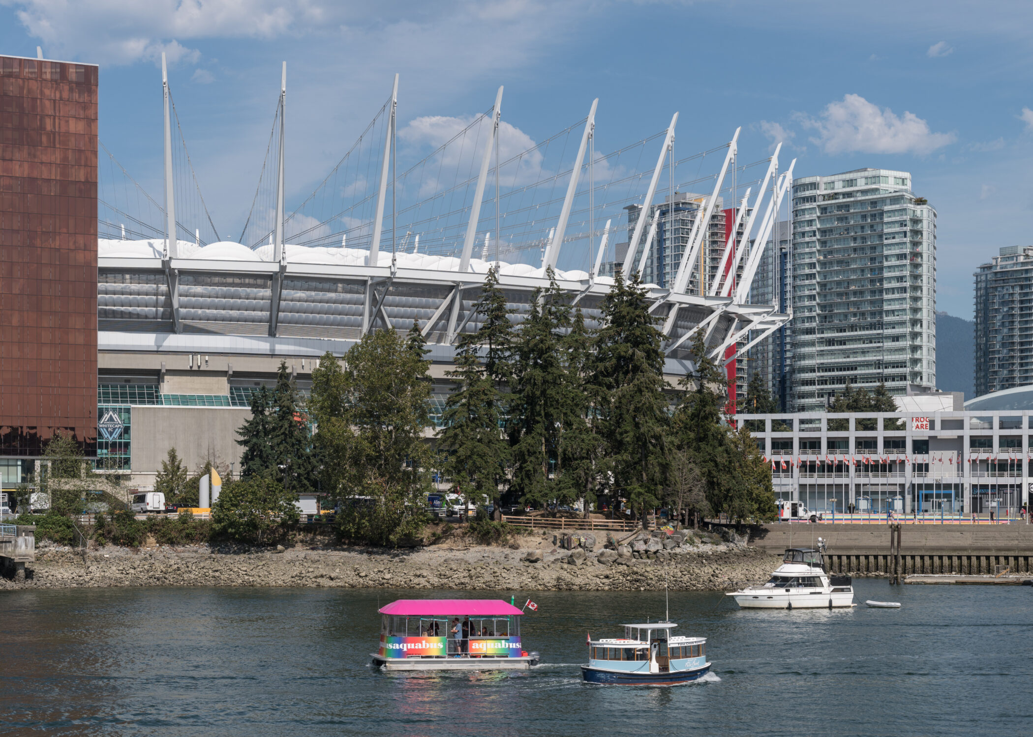 BC Place stadium exterior south view, Vancouver