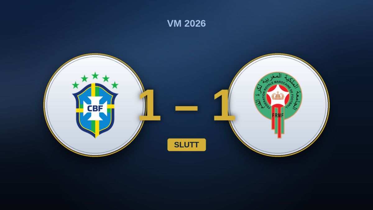 Brasil–Marokko 1–1: Ouahbis Marokko var best, Vinícius berget poenget