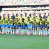Brazil national football team players line up at the 2026 FIFA World Cup.