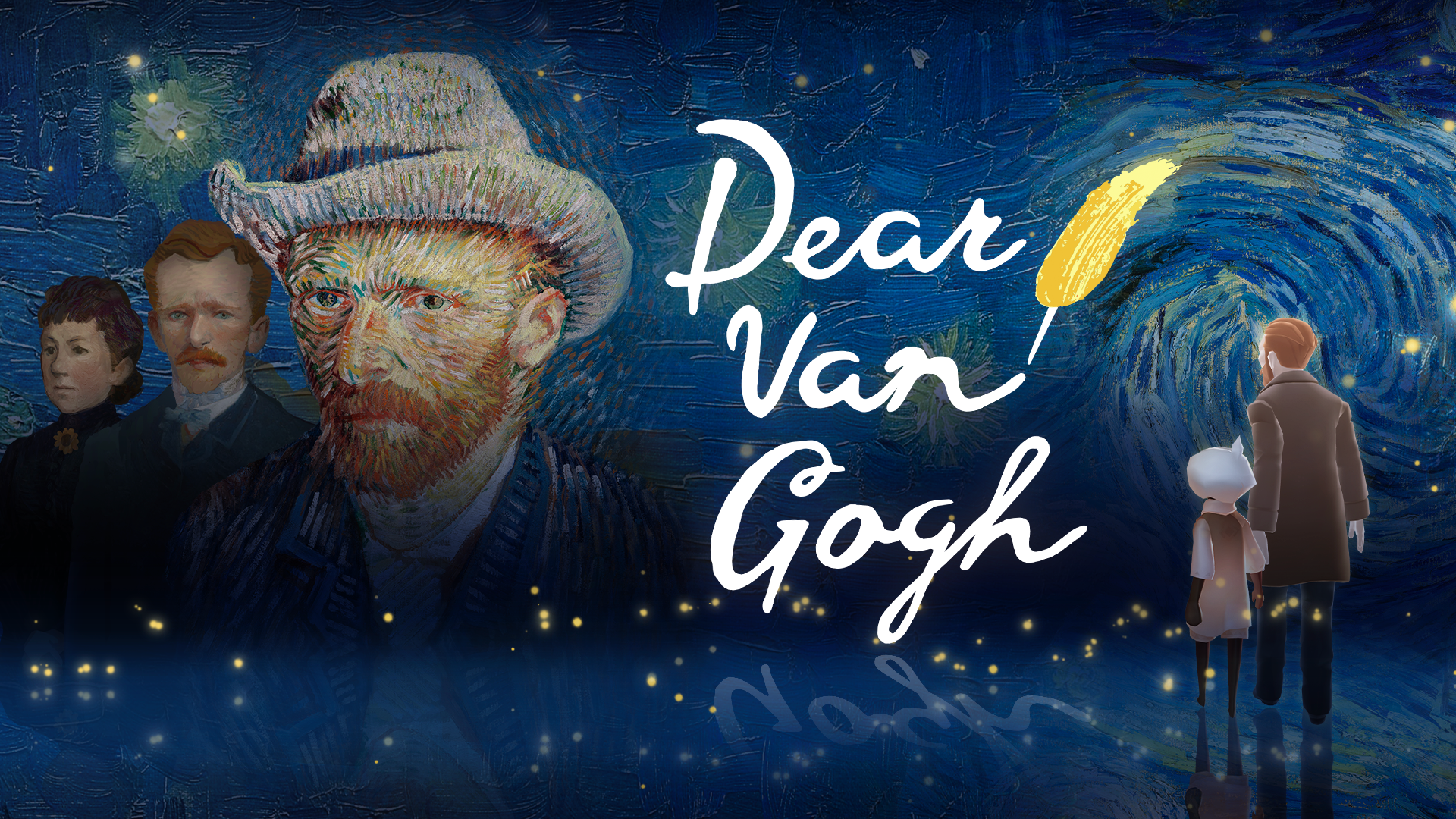 A 3D painterly recreation of Van Gogh canvases in Dear Van Gogh for Sky: Children of the Light