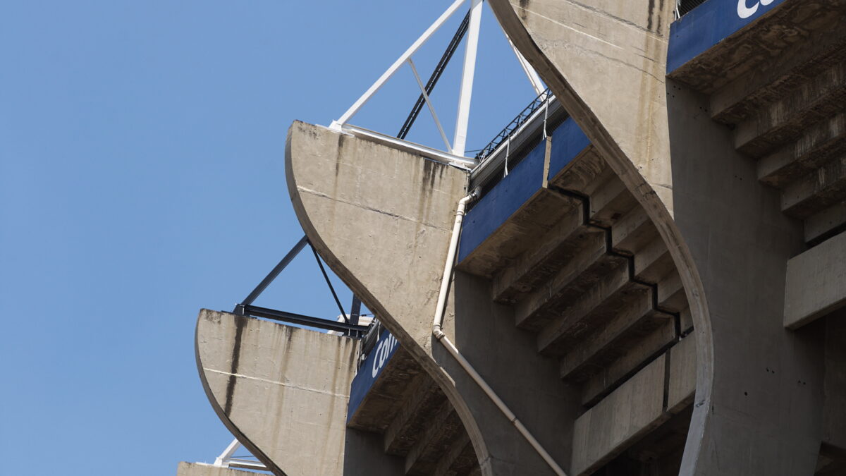 Exterior view of Estadio Azteca in Mexico City