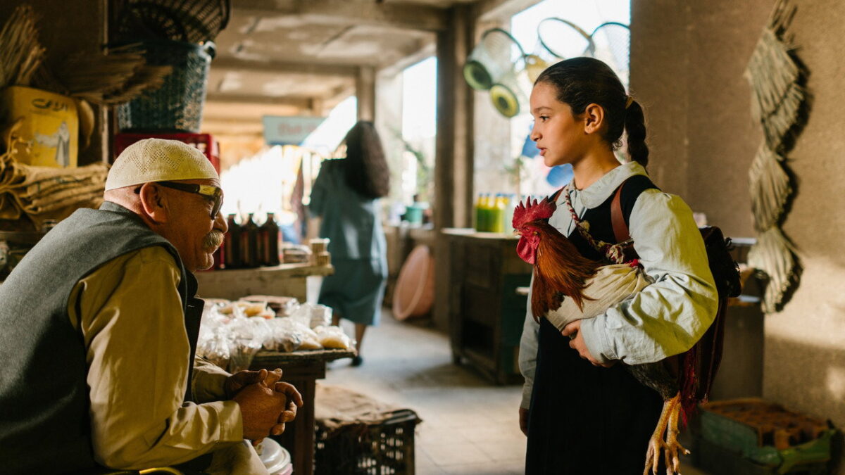 Baneen Ahmed Nayyef as the young Lamia in a scene from the Iraqi drama directed by Hasan Hadi (2025)