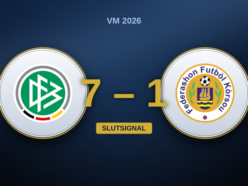 Tyskland–Curaçao 7–1: kvarten då minsta nationen stod jämsides