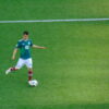 Hirving Lozano in action for Mexico at the 2018 FIFA World Cup