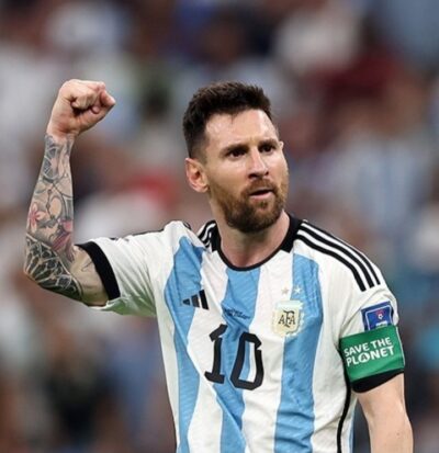 Lionel Messi with Argentina