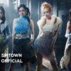 aespa performing in the LEMONADE official music video, still from SMTOWN YouTube